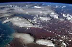 bush fire from space