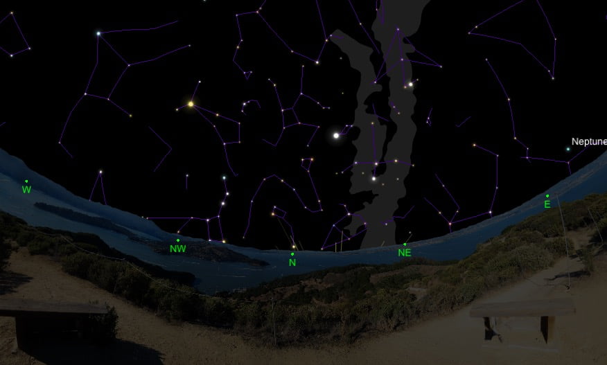 9 malam langit Semenanjung Malaysia