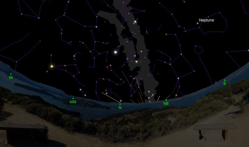 11 malam langit Semenanjung Malaysia